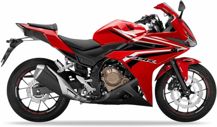 Honda Cbr 500 R 2016 2017 Czerwony R263 custom decals adesivi side panels juula motocolors