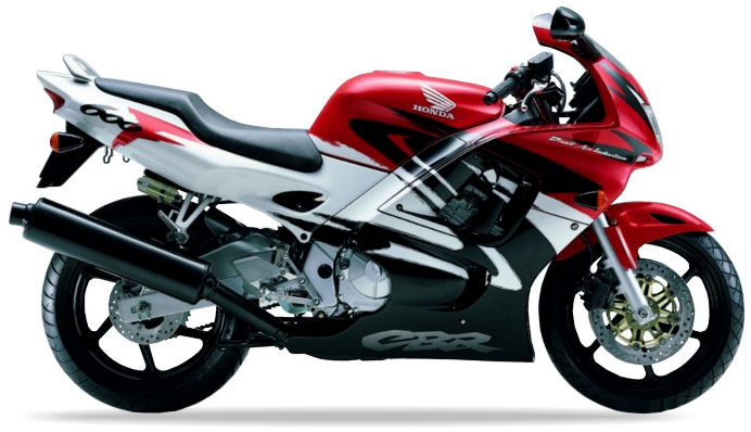 Honda Cbr 600 F 1997 Czerwony R127A Biały stickers decals aufkleber oem replica juula motocolors