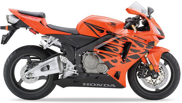 Honda Cbr 600 Rr 2005 Usa Pomarańczowy Yr263E custom decals autocollants fuel tank juula motocolors
