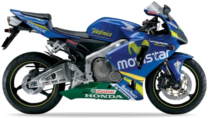 Honda Cbr 600 Rr Movistar 2006 Niebieski Pb215 motorbike stickers pegatinas cowling juula motocolors