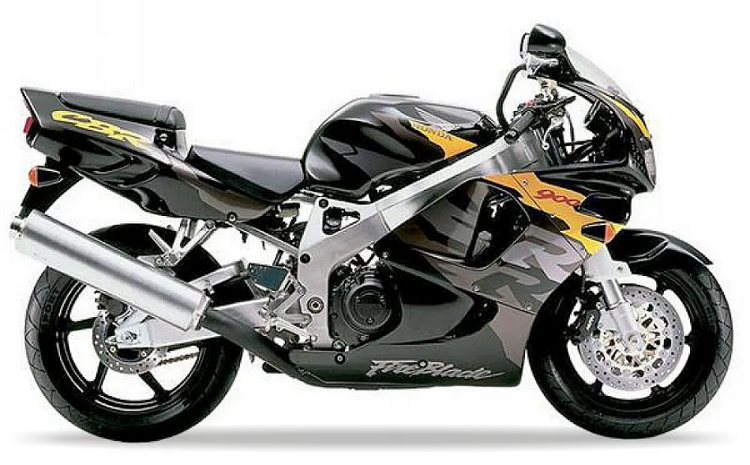Honda Cbr 900 Rr 1996 Grafitowy Żółty replica decals set aufkleber fuel tank juula motocolors
