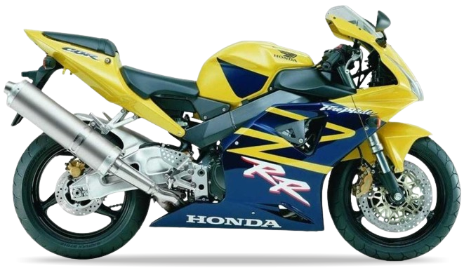 Honda Cbr 954 Rr Fireblade 2002 2003 Żółty Ciemny Niebieski Y163 vinyl kit decals pegatinas restoration juula motocolors