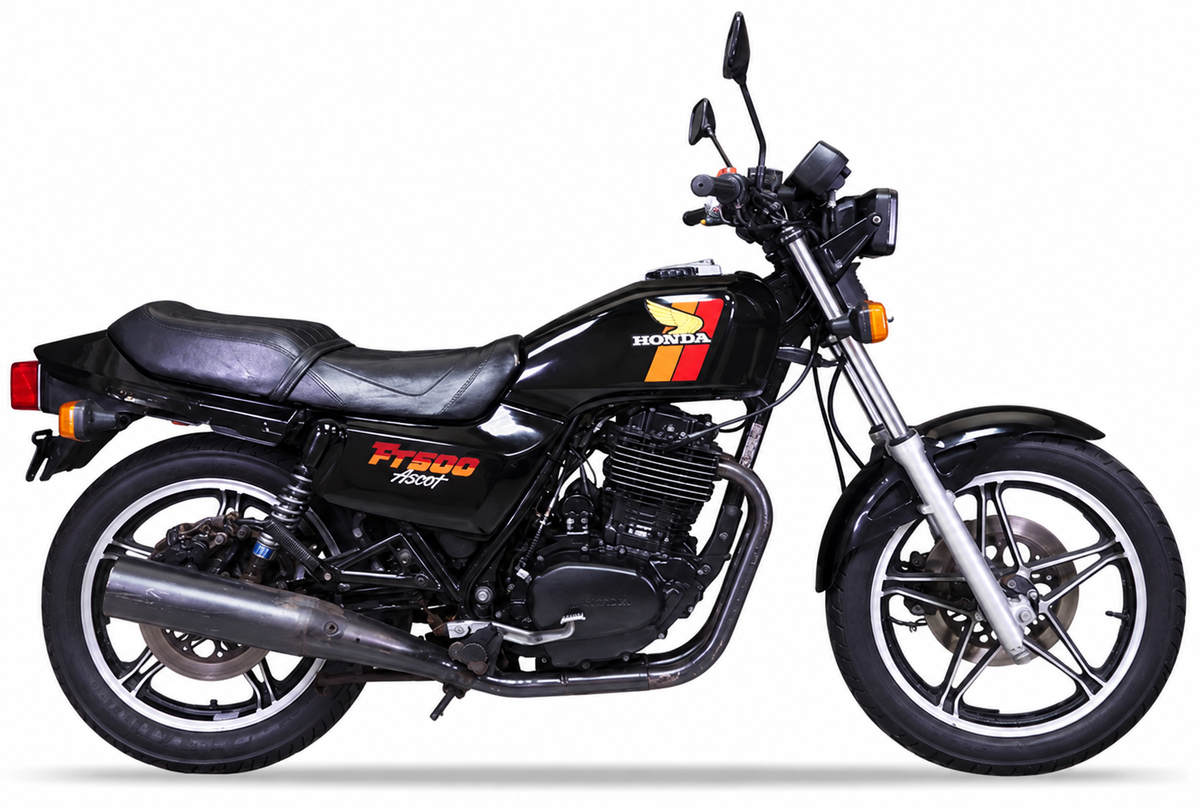 Honda FT 500 1982 Czarny NH1 motorcycle decals vinyl kit aftermarket juula motocolors