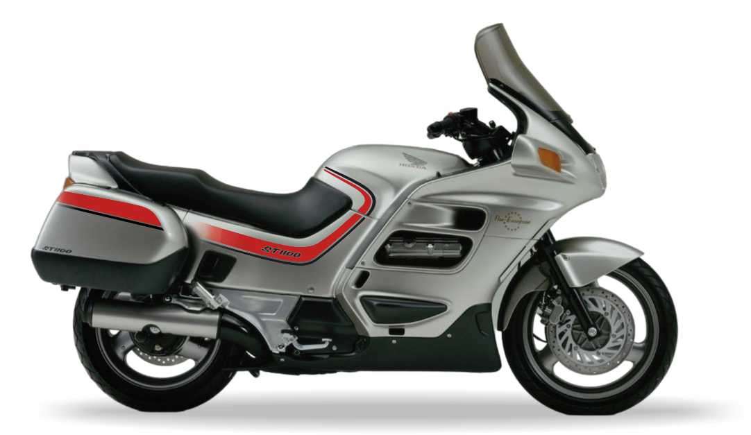 Honda St 1100 Pan European 1991 Biały motorcycle decals vinyl kit aftermarket juula motocolors