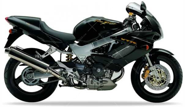 Honda VTR 1000F FireStorm 1997 Mute Black Metallic NH359 stickers decals aufkleber oem replica juula motocolors