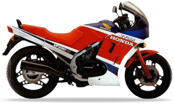 Honda Vf 500 F2 1984 Shasta Biały Nh138 replica decals grafiche fuel tank juula motocolors