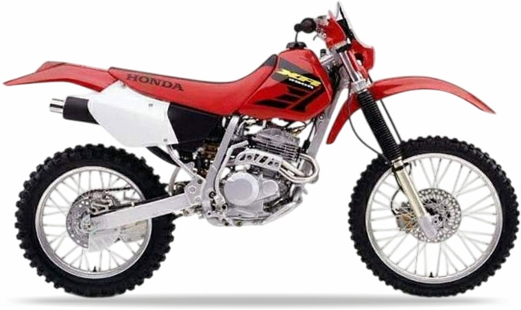 Honda XR 400R 2002 Czerwony R134 stickers decals autocollants restoration kit juula motocolors