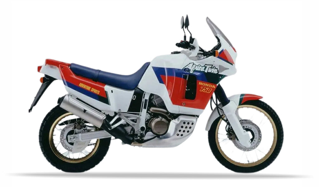 Honda XRV 750 Africa Twin 1990 white nh138g replica decals grafiche fuel tank juula motocolors