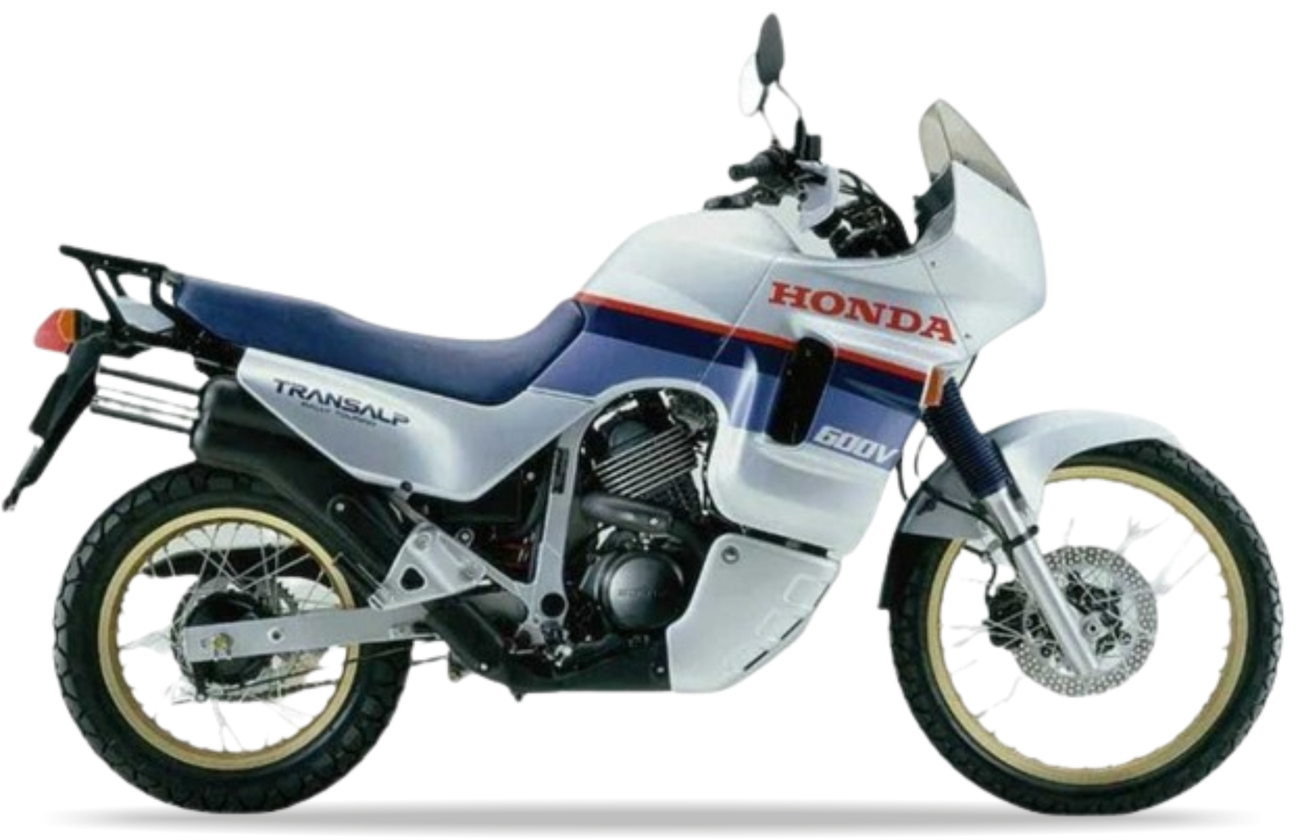 Honda Xl 600 V Transalp 1987 1988 Srebrno Niebieski custom decals adesivi side panels juula motocolors