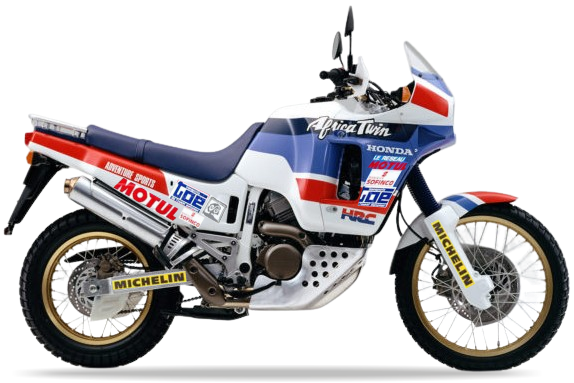 Honda Xrv 650 Africa Twin Marathon Tribute 1988 biały motorbike stickers autocollants custom kit juula motocolors