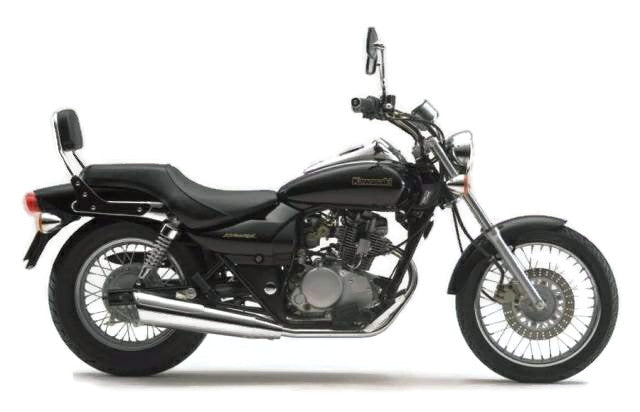 Kawasaki Bn 125 Eliminator 1998 2006 Czarny stickers decals autocollants restoration kit juula motocolors