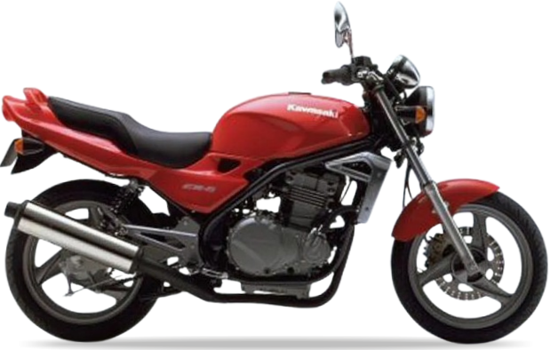 Kawasaki Er 5 1997 2000 Czerwony B1 stickers decals adesivi aftermarket replicas juula motocolors