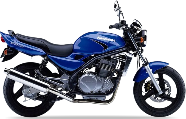 Kawasaki Er 5 2005 2006 Niebieski 235 bike stickers aufkleber side panels juula motocolors