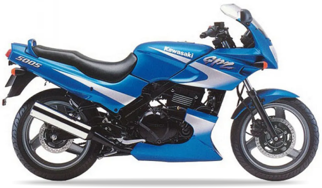 Kawasaki Gpz 500 S 1998 2001 Niebieski E1 stickers decals pegatinas fairings racebike juula motocolors