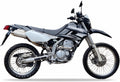 Kawasaki Klx 250 2009 black H8 custom decals autocollants fuel tank juula motocolors
