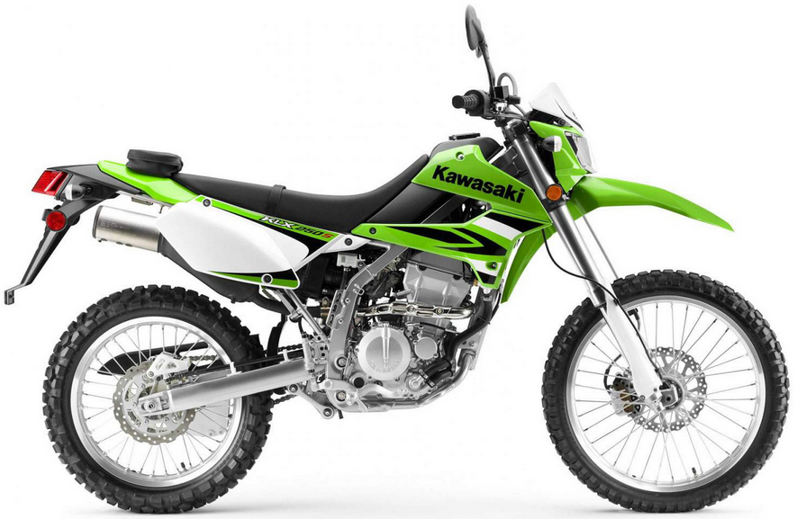 Kawasaki Klx 250 2009 Limonkowy Zielony 777 bike stickers aufkleber side panels juula motocolors