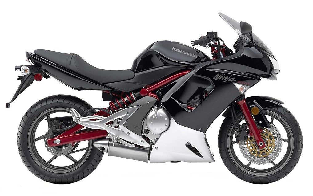 Kawasaki Ninja 650 R 2010 Czarny vinyl kit aufkleber race decals juula motocolors