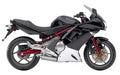 Kawasaki Ninja 650 R 2010 Czarny vinyl kit aufkleber race decals juula motocolors