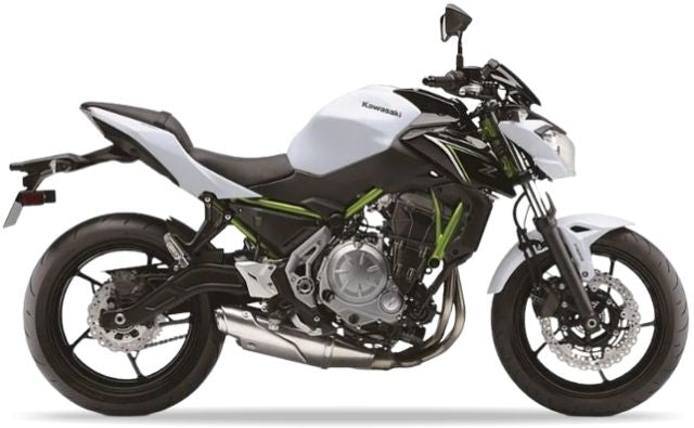Kawasaki Z 650 2017 2018 Bialy 40X motorcycle decals vinyl kit aftermarket juula motocolors