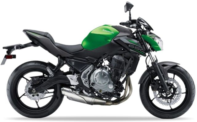 Kawasaki Z 650 2019 Zielony 45Q motorbike decals pegatinas bodywork juula motocolors