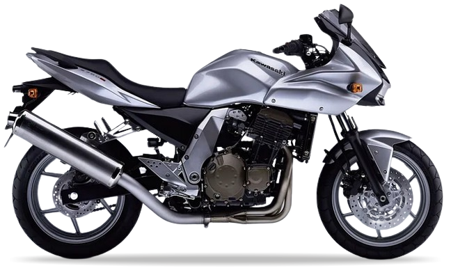Kawasaki Z 750 S 2004 2006 Srebrny bike stickers aufkleber side panels juula motocolors