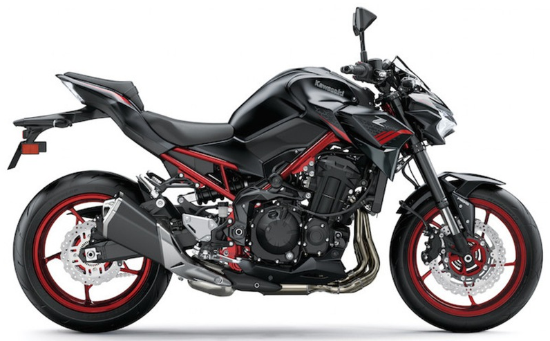 Kawasaki Z 900 2020 2021 Czarny Czerwony 660 NFM bike stickers aufkleber side panels juula motocolors