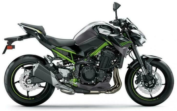 Kawasaki Z 900 2020 2021 Grafitowy Szary 45W custom decals autocollants fuel tank juula motocolors