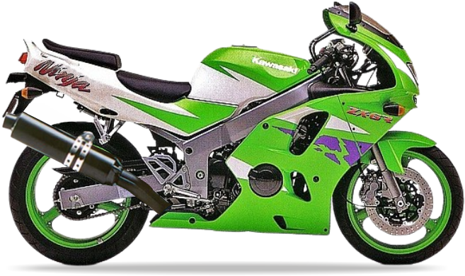 Kawasaki ZX 6R 1996 Zielony 7F stickers decals pegatinas fairings racebike juula motocolors