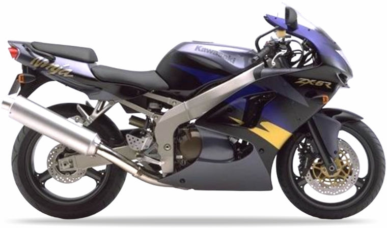 Kawasaki ZX 6R 1998 Czarny H8 replica decals set aufkleber fuel tank juula motocolors