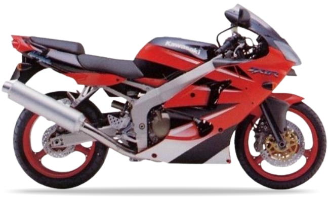 Kawasaki ZX 6R 2000 Czerwony H1 custom decals autocollants fuel tank juula motocolors