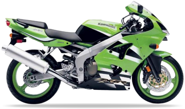 Kawasaki ZX 6R 2002 Zielony 7F replica decals autocollants bodywork juula motocolors