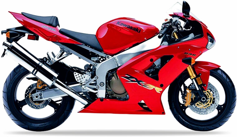 Kawasaki ZX 6R 2003 Czerwony 234 custom decals adesivi side panels juula motocolors