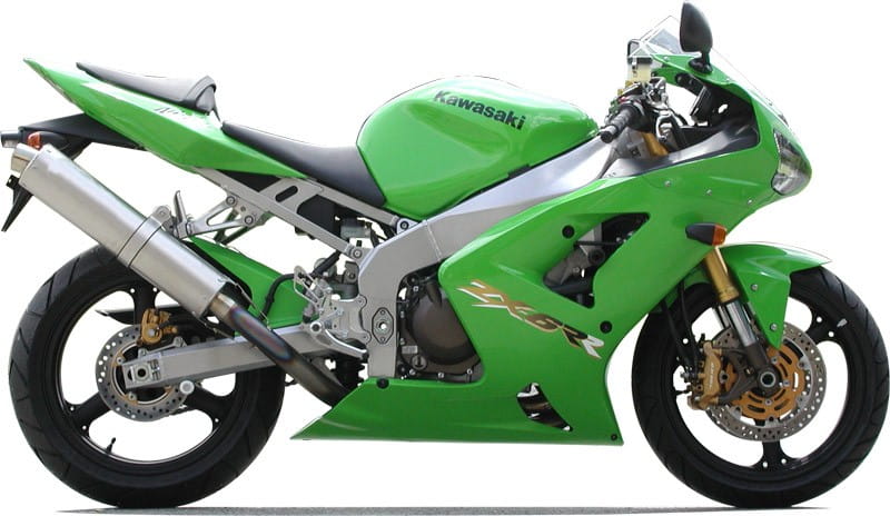 Kawasaki ZX 6RR 2003 Zielony motorcycle graphics adesivi replicas juula motocolors