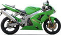 Kawasaki ZX 6RR 2003 Zielony motorcycle graphics adesivi replicas juula motocolors