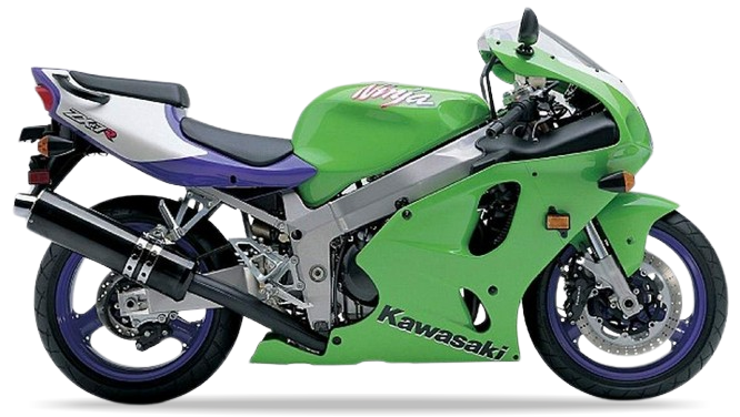 Kawasaki ZX 7R 1996 1997 Zielony 7F motorbike decals kit graficas replicas juula motocolors