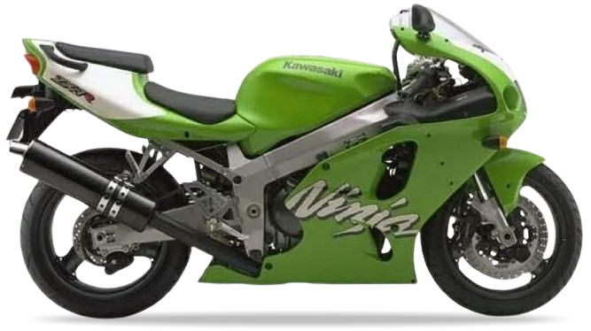 Kawasaki ZX 7R 1998 Zielony 7F graphics kit autocollants fairings juula motocolors