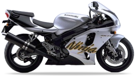 Kawasaki ZX 7R 1999 Srebrny F2 motorbike stickers autocollants custom kit juula motocolors