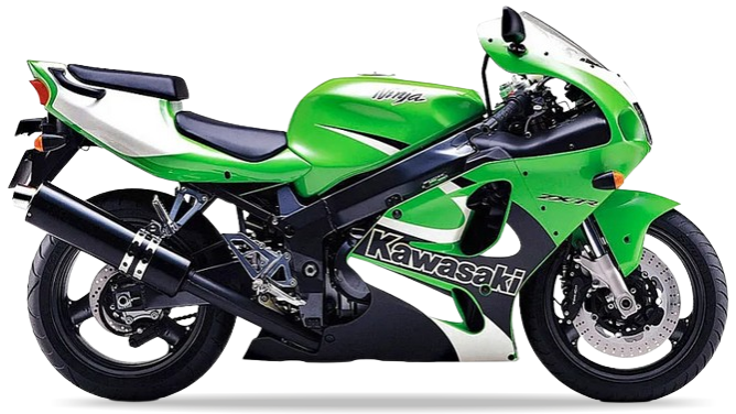 Kawasaki ZX 7R 2001 Zielony 7F stickers decals pegatinas fairings racebike juula motocolor