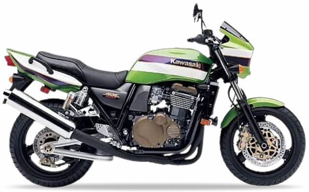 Kawasaki Zrx 1200 R 2002 Zielony Bialy Fioletowy custom decals autocollants fuel tank juula motocolors