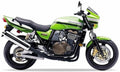Kawasaki Zrx 1200 R 2003 Zielony Srebrny motorbike stickers pegatinas cowling juula motocolors