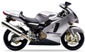 Kawasaki Zx 12R 2000 Srebrny motorbike stickers autocollants custom kit juula motocolors
