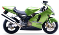Kawasaki Zx 12R 2000 Zielony replica decals grafiche fuel tank juula motocolors