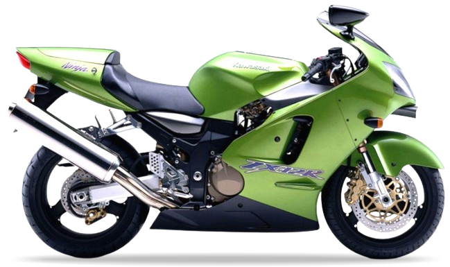 Kawasaki Zx 12R 2000 Zielony replica decals grafiche fuel tank juula motocolors