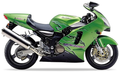 Kawasaki Zx 12R 2001 Zielony stickers decals aufkleber oem replica juula motocolors