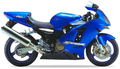 Kawasaki Zx 12R 2002-2003 Niebieski motorcycle decals vinyl kit aftermarket juula motocolors