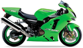 Kawasaki Zx 12R 2002-2003 Zielony bike stickers set grafiche adesivi custom juula motocolors