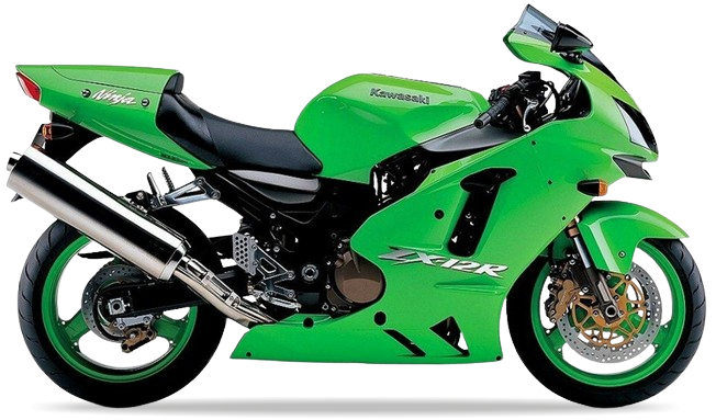Kawasaki Zx 12R 2002-2003 Zielony bike stickers set grafiche adesivi custom juula motocolors