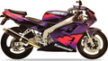 Kawasaki Zxr 400 1994 Fioletowy Czarny motorcycle decals nalepky juula motocolors