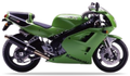 Kawasaki Zxr 400 R 1995 1999 Limonkowy Zielony 7F vinyl decals adesivi racebike juula motocolors