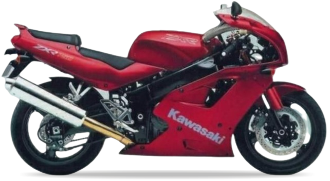 Kawasaki Zxr 750 1990 1992 Ciemny Czerwony bike stickers aufkleber side panels juula motocolors